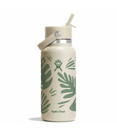 32 oz Wide Mouth with Flex Straw Cap-Botanical Bliss Coconut
