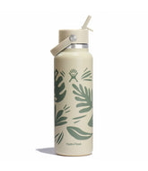 40 oz Wide Mouth with Flex Straw Cap-Botanical Bliss Coconut