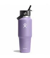 32 oz Wide Mouth Travel Bottle with Flex Straw Cap-Moonshadow