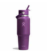 32 oz Wide Mouth Travel Bottle with Flex Straw Cap-Beachplum Purple