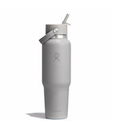 40 oz Wide Mouth Travel Bottle with Flex Straw Cap-Tonal Birch