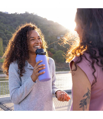 32 oz Wide Mouth with Flex Straw Cap-White