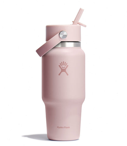 24 oz Wide Mouth Travel Bottle with Flex Straw Cap