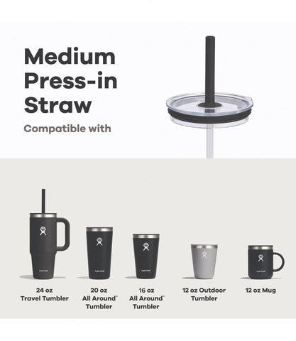 Medium Press-In Straw Lid