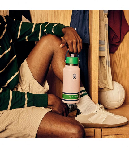 32 oz Wide Mouth with Flex Straw Cap-Campus Pink