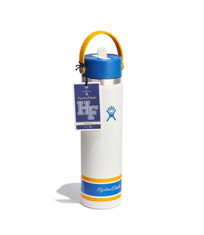 24 oz Wide Mouth with Flex Straw Cap-Campus Ivory