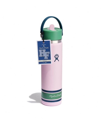 24 oz Wide Mouth with Flex Straw Cap-Campus Pink