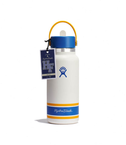 32 oz Wide Mouth with Flex Straw Cap-Campus Ivory