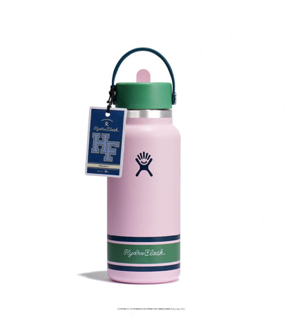 32 oz Wide Mouth with Flex Straw Cap-Campus Pink