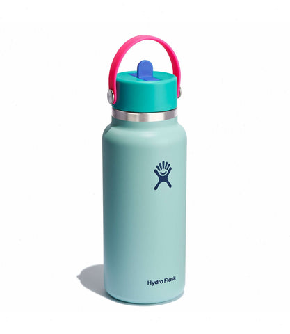 32 oz Wide Mouth with Flex Straw Cap-Polar Plunge