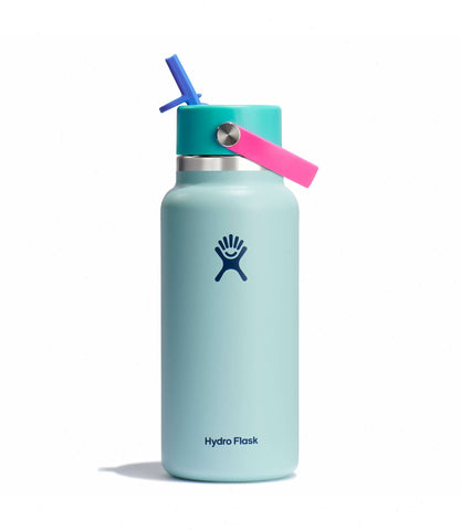 32 oz Wide Mouth with Flex Straw Cap-Polar Plunge