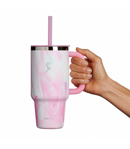 32 oz Travel Tumbler-Jelly Pink