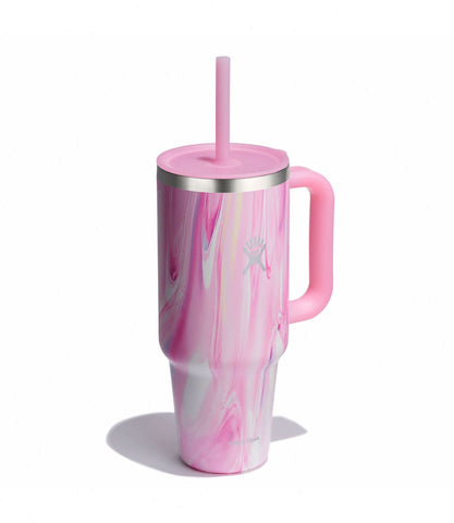 40 oz Travel Tumbler-Jelly Pink