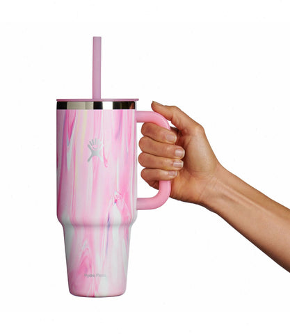 40 oz Travel Tumbler-Jelly Pink