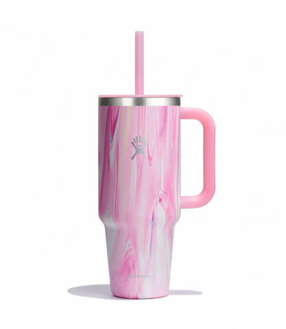 40 oz Travel Tumbler-Jelly Pink