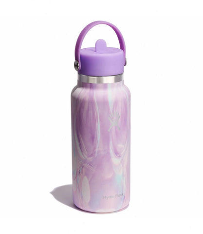 32 oz Wide Mouth with Flex Straw Cap-Jelly Purple