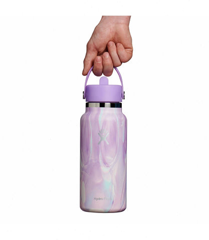 32 oz Wide Mouth with Flex Straw Cap-Jelly Purple