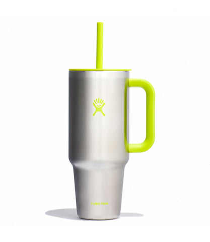 40 oz Travel Tumbler-Stainless Lime
