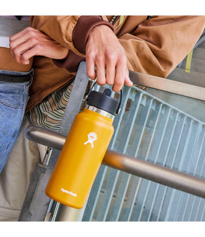 32 oz Wide Mouth with Flex Straw Cap-Moonshadow