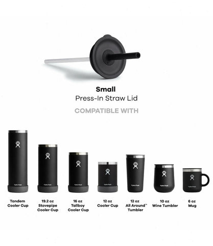 Small Press-In Straw Lid