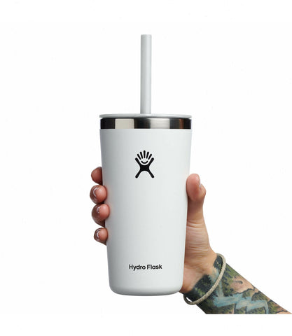 20 oz All Around™ Tumbler with Straw Lid-White