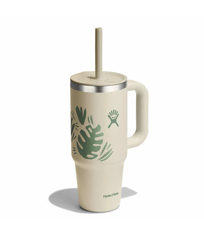 24 oz Travel Tumbler-Botanical Bliss Coconut