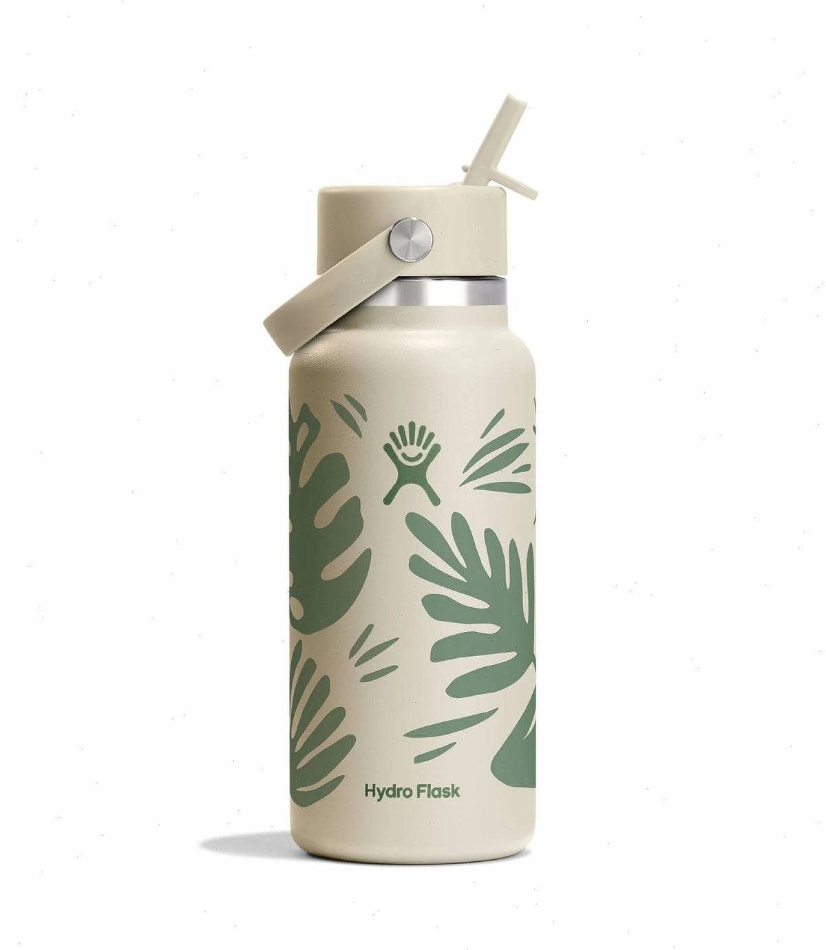 32 oz Wide Mouth with Flex Straw Cap-Botanical Bliss Coconut