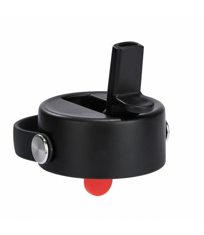 24 oz Wide Mouth with Flex Straw Cap-Black