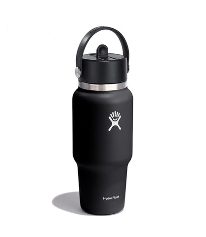 24 oz Wide Mouth Travel Bottle with Flex Straw Cap