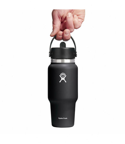 24 oz Wide Mouth Travel Bottle with Flex Straw Cap