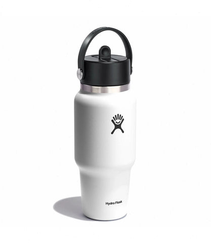 24 oz Wide Mouth Travel Bottle with Flex Straw Cap