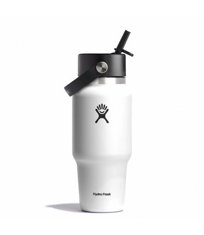 24 oz Wide Mouth Travel Bottle with Flex Straw Cap