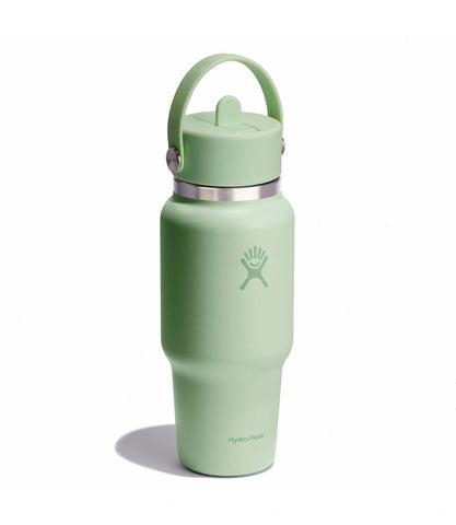 24 oz Wide Mouth Travel Bottle with Flex Straw Cap