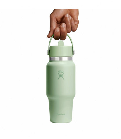 24 oz Wide Mouth Travel Bottle with Flex Straw Cap