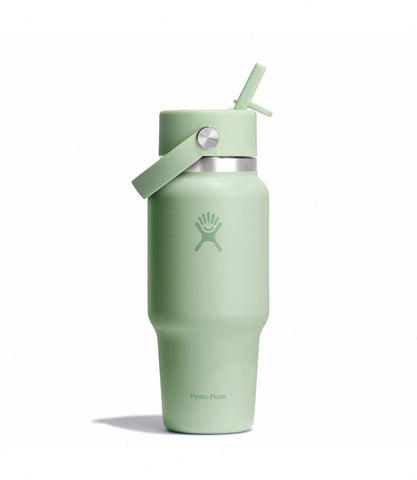 24 oz Wide Mouth Travel Bottle with Flex Straw Cap