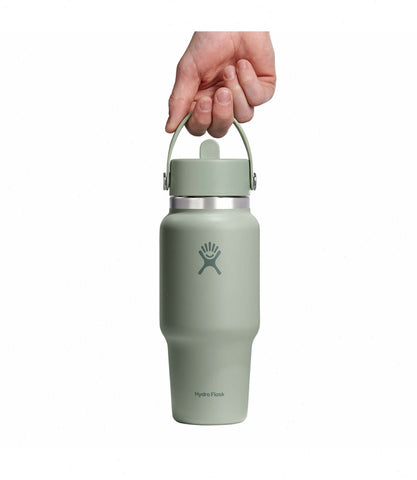24 oz Wide Mouth Travel Bottle with Flex Straw Cap