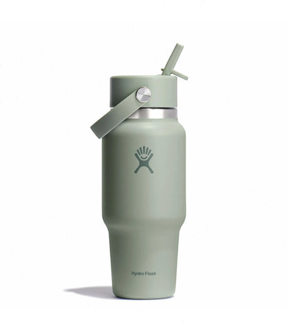 24 oz Wide Mouth Travel Bottle with Flex Straw Cap