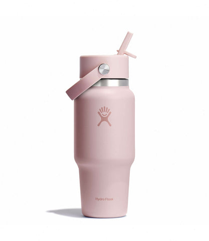 24 oz Wide Mouth Travel Bottle with Flex Straw Cap