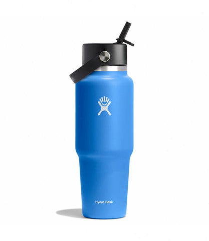32 oz Wide Mouth Travel Bottle with Flex Straw Cap-Cascade