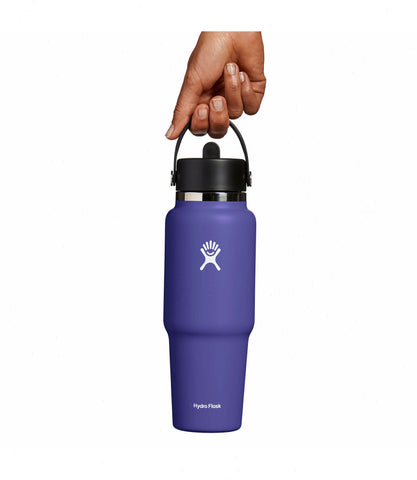 32 oz Wide Mouth Travel Bottle with Flex Straw Cap-Phantom