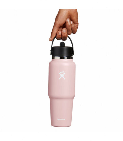 32 oz Wide Mouth Travel Bottle with Flex Straw Cap-Trillium