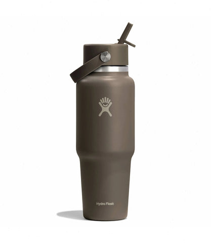32 oz Wide Mouth Travel Bottle with Flex Straw Cap-Sandpiper