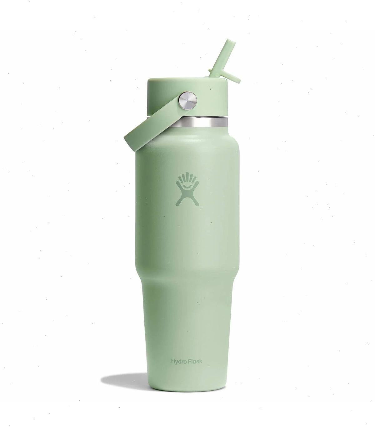 32 oz Wide Mouth Travel Bottle with Flex Straw Cap-Aloe