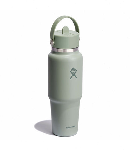 32 oz Wide Mouth Travel Bottle with Flex Straw Cap-Tonal Agave