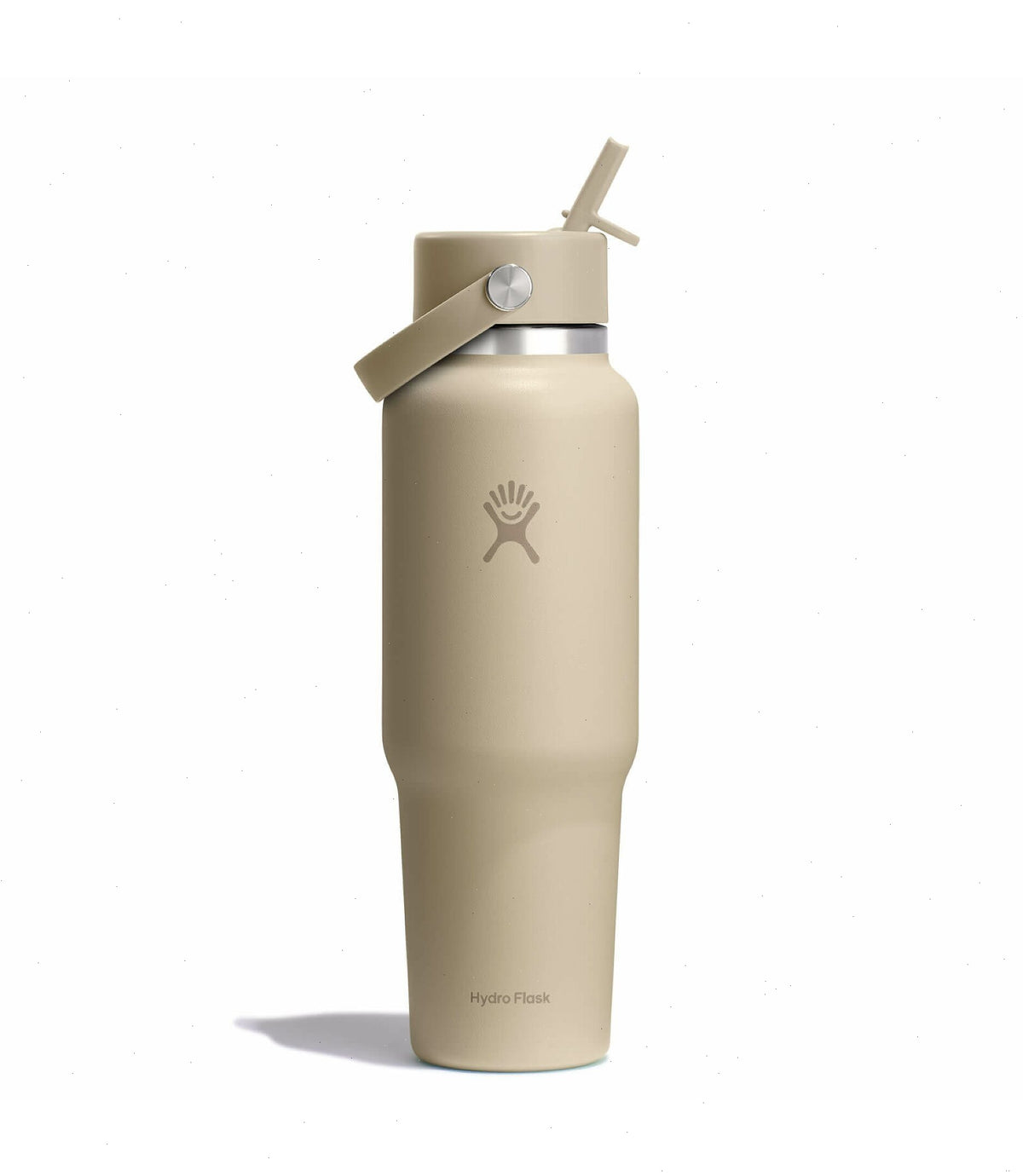 40 oz Wide Mouth Travel Bottle with Flex Straw Cap-Oat