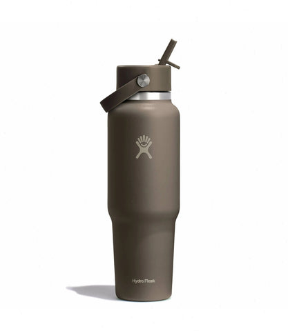 40 oz Wide Mouth Travel Bottle with Flex Straw Cap-Sandpiper