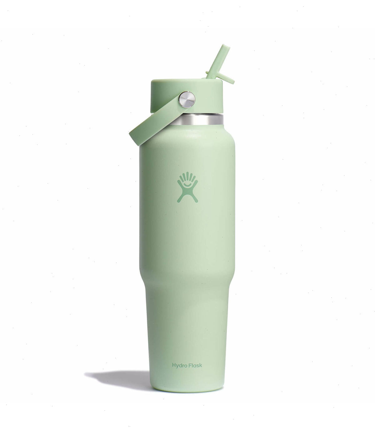 40 oz Wide Mouth Travel Bottle with Flex Straw Cap-Aloe